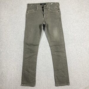 Replay Jeans Mens 33x32 Waitom Green STRAIGHT Leg M983 Button Fly Faded Stretch
